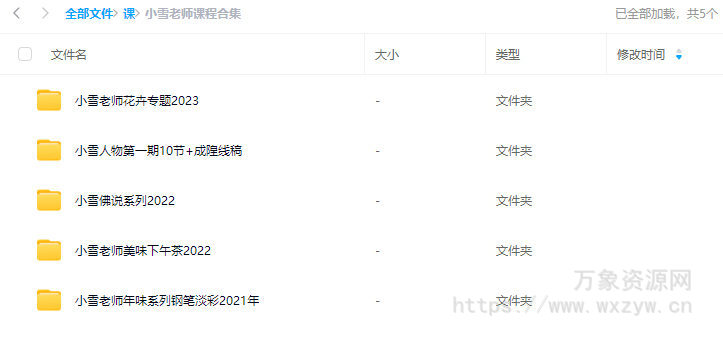 小雪老师课程合集【画质还可以只有视频】