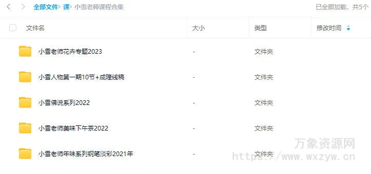 小雪老师课程合集【画质还可以只有视频】