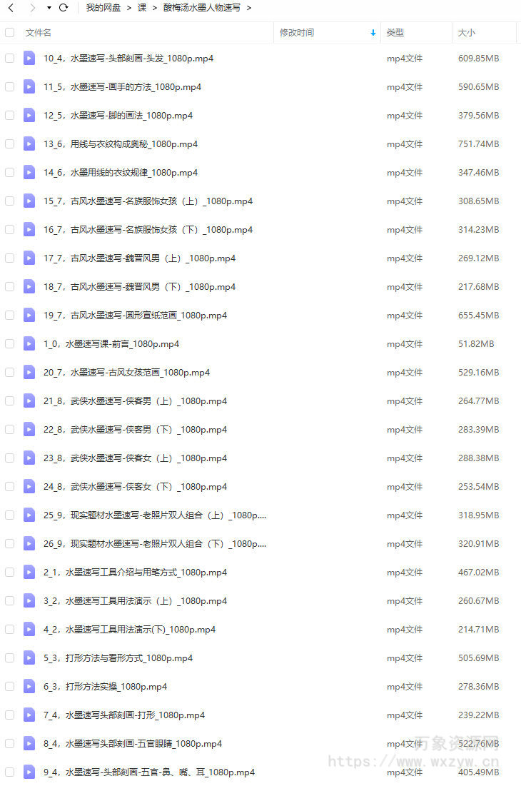 酸梅汤水墨人物速写2022【画质高清只有视频】