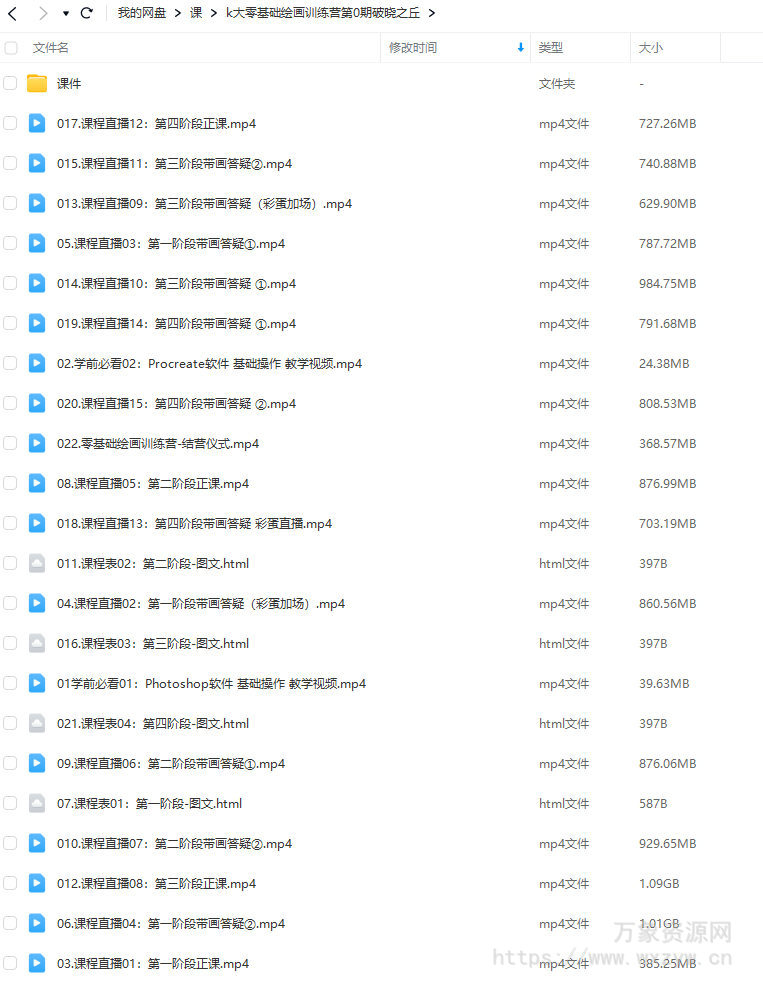 K大零基础绘画训练营第0期2023年【画质高清有部分课件】