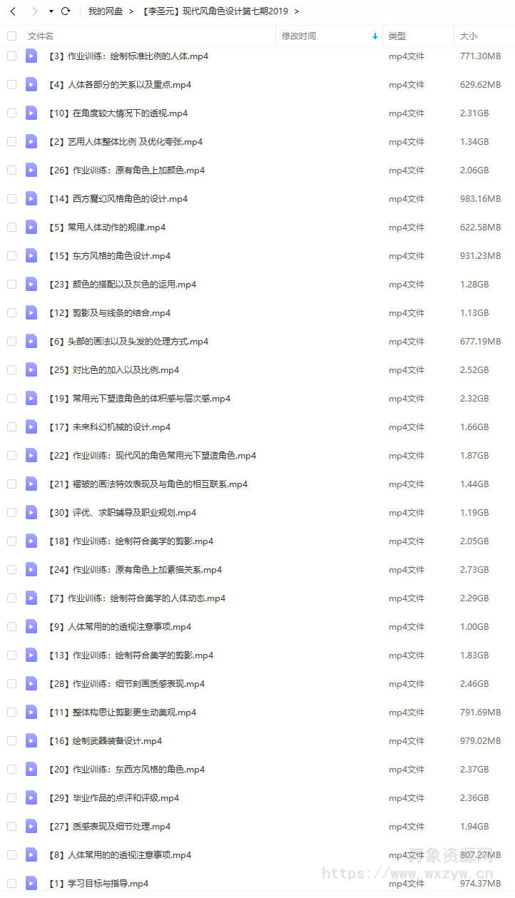 【李圣元】现代风角色设计第7期【画质一般只有视频】