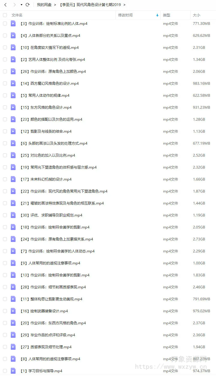 【李圣元】现代风角色设计第7期【画质一般只有视频】