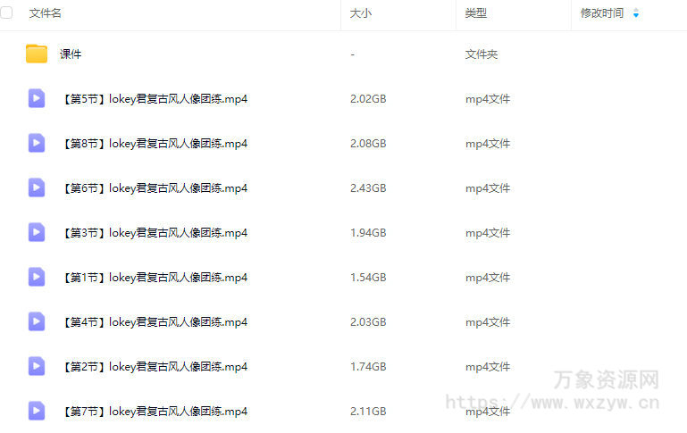 lokey君复古风人像团练2025【画质高清有课件】