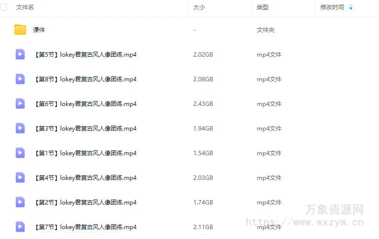 lokey君复古风人像团练2025【画质高清有课件】