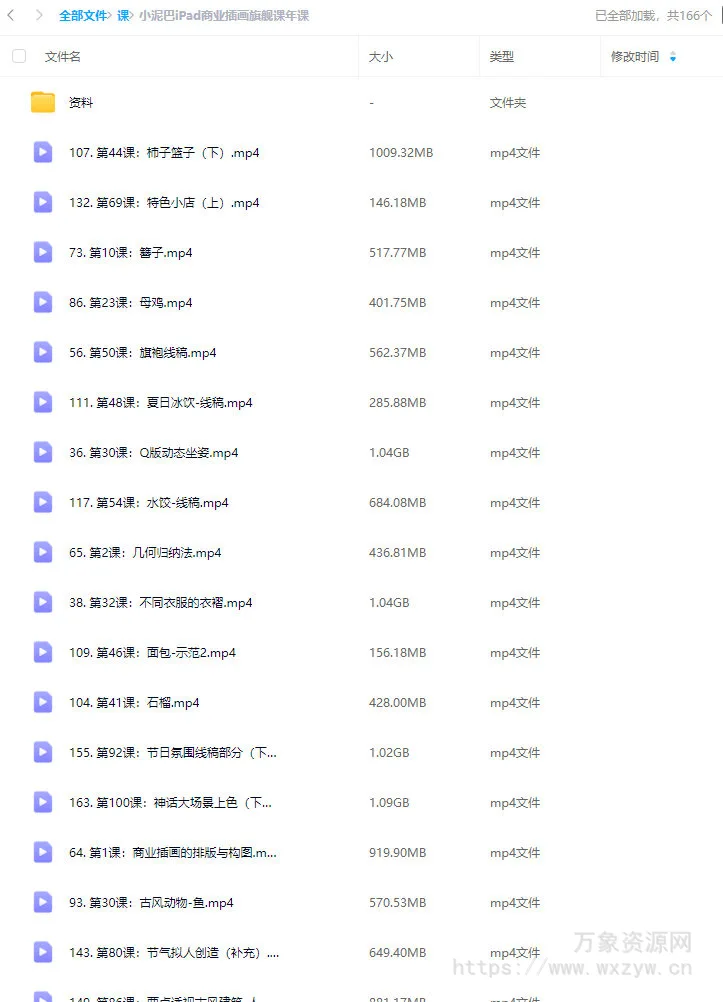 小泥巴iPad商业插画旗舰课年课2023年【画质不错有素材】