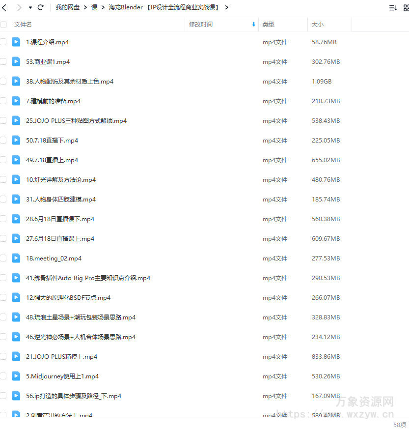 海龙Blender第1期IP设计全流程商业实战课2023年【画质高清有大部分素材】