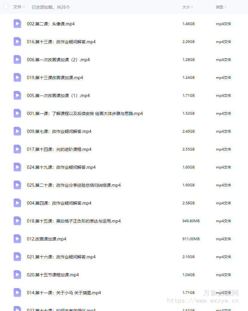 杜宾小马氛围头像插画课基础课第1期2025【画质高清只有视频】