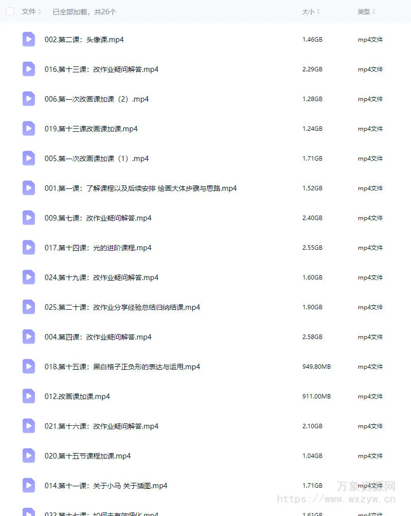 杜宾小马氛围头像插画课基础课第1期2025【画质高清只有视频】