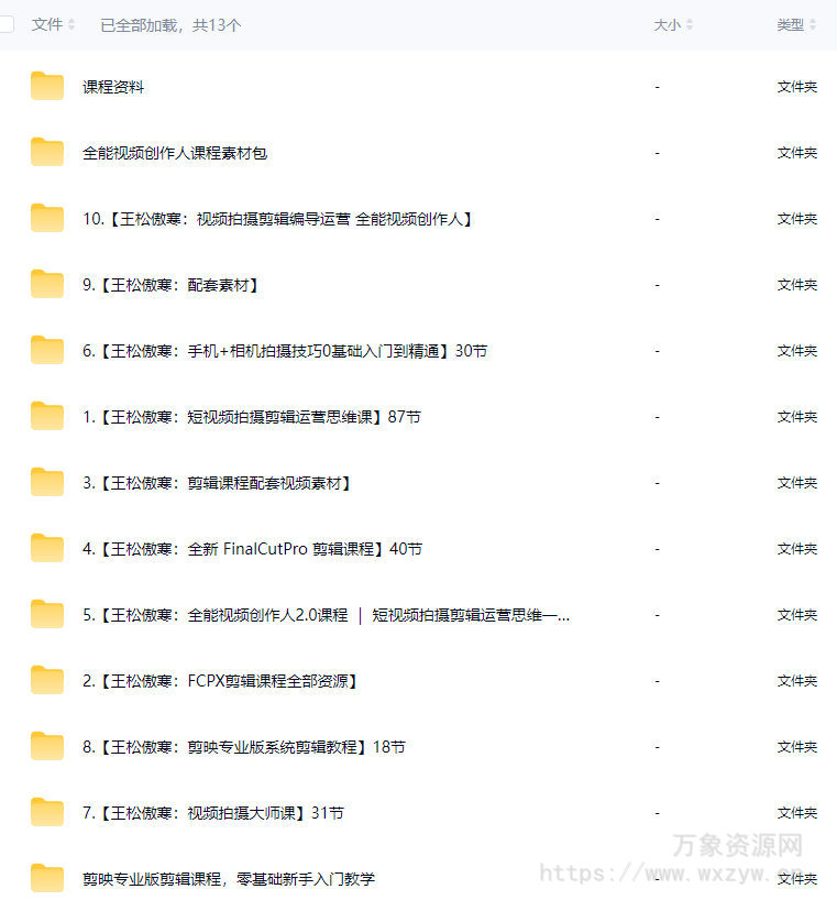 王松傲寒课程2025合集【画质高清有大部分素材】