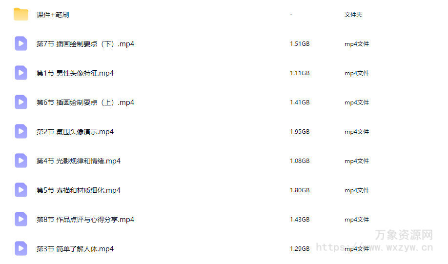 魏滋晨日韩系帅哥角色插画班2025【画质高清有课件笔刷】