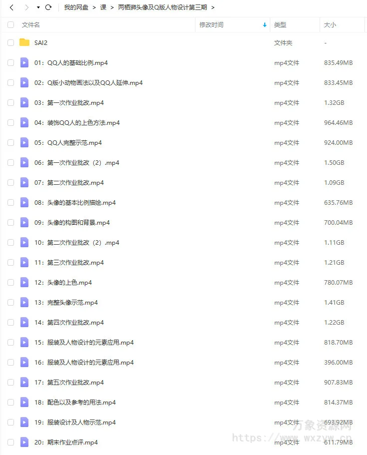 两栖狮2023头像及Q版人物设计第三期【画质不错只有视频】