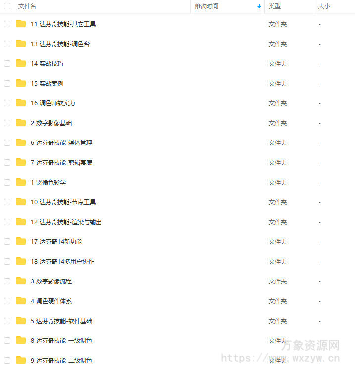 影视工业达芬奇线上调色一体化课【画质还行】