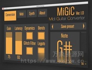 [实时吉他转 MIDI插件] Migic – MiGiC v1.0.0 [WiN, MacOSX]（8.45MB+16.3MB）