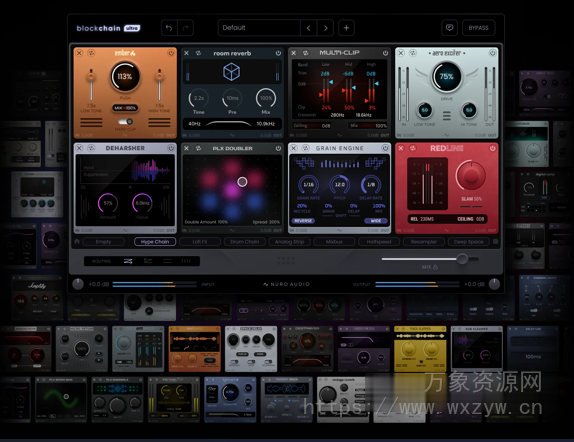 [创意多重特效套件] Nuro Audio Blockchain Ultra 1.1.3 U2B-MORiA [MacOSX]（132.7MB）