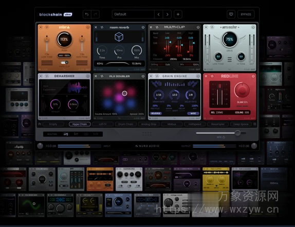 [创意多重特效套件] Nuro Audio Blockchain Ultra 1.1.3 U2B-MORiA [MacOSX]（132.7MB）