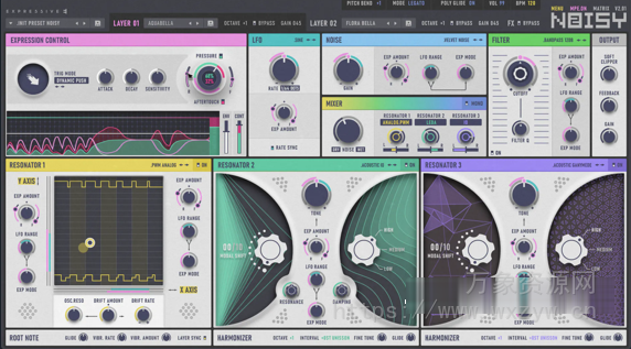 [新一代 MPE 合成器] Expressive E Noisy 2 v2.0.10 U2B-GUISEPPE [MacOSX]（173MB）