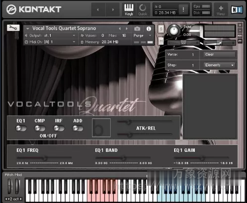 [四声部 (SATB) 独唱系列的特别版套装] Bela D Media Vocal Tools Quartet [KONTAKT]（242MB）