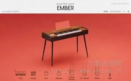 [复古电钢音色] Native Instruments Electric Keys Ember v1.0.0 [KONTAKT]（4.58GB）