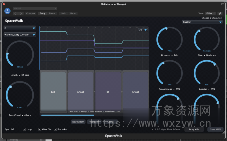 [氛围和弦进行生成器] Higher Plane SpaceWalk (Ambient Chord Progression Generator) v1.1.4 [WiN]（26.72MB）