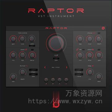 [超过 140 种高品质嘻哈陷阱虚拟乐器] Studio Trap Raptor v1.0.1 VST RETAiL-FANTASTiC [MacOSX, WiN]（3.35GB）
