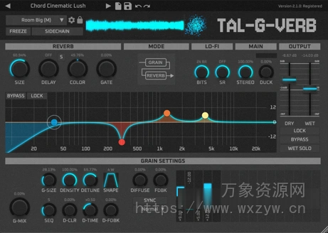 [高品质人工混响] Togu Audio Line TAL-G-Verb v2.1.0 [WiN, MacOSX]（8MB+24.8MB）
