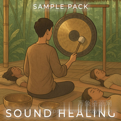 [声音疗愈冥想采样包] Pyramid of Love Sound Healing Sample Pack [WAV]（47.09MB）