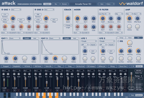 [现代打击乐合成器] Waldorf Attack 3 v3.0.0-Articstorm [WiN]（33MB）