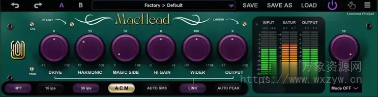 [全能混音母带处理工具] GARUC Audio MacHead v1.0.0 U2B-GUISEPPE [MacOSX]（87MB）