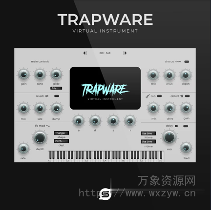 [顶级 Trap 和 Drill 节拍的终极利器] Studio Trap Sounds Trapwire v1.0.1-BTCR [WiN, MacOSX]（500MB）