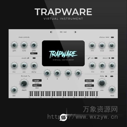 [顶级 Trap 和 Drill 节拍的终极利器] Studio Trap Sounds Trapwire v1.0.1-BTCR [WiN, MacOSX]（500MB）