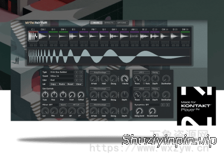 [多单元打击乐和音效乐器] Ocean Swift Myth Rhythm [KONTAKT]（1.04GB）