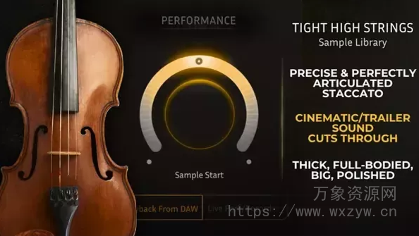 [影视高音弦乐音色库] Cinematic Composing Tight High Strings Original [KONTAKT]（1.74GB）