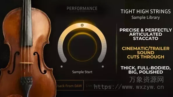 [影视高音弦乐音色库] Cinematic Composing Tight High Strings Original [KONTAKT]（1.74GB）