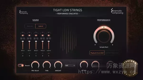 [影视低音弦乐音色库] Cinematic Composing Tight Low Strings v1.1 [KONTAKT]（942MB）