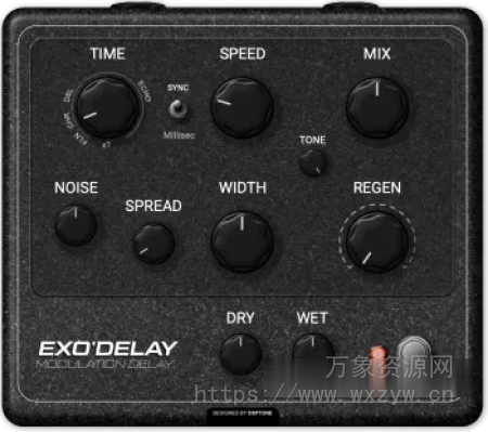 [调制延迟效果器] DSPTone ExoDelay v1.0.2-SEnki [WiN]（18.6MB）