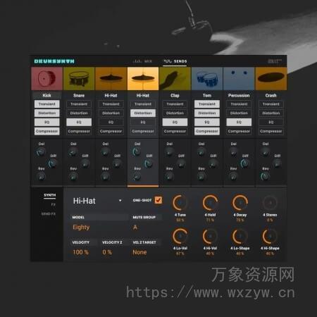 [革命性的合成器鼓机插件] AIR Music Technology DrumSynth v1.2.1.14 [WiN, MacOSX]（37MB+87.19MB）