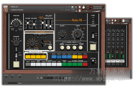 [Roland 老鼓机 CR-78音色] Forgotten Keys ROLA-78 [KONTAKT]（12MB）