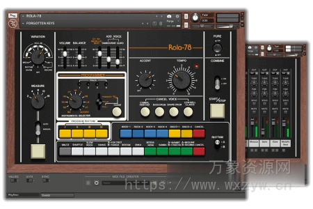 [Roland 老鼓机 CR-78音色] Forgotten Keys ROLA-78 [KONTAKT]（12MB）