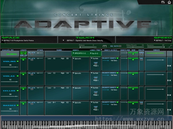 [音乐会弦乐音源] Kirk Hunter Studios Concert Strings Adaptive [KONTAKT]（9.21GB）