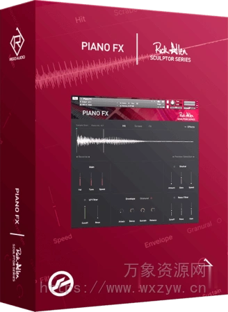 [实验性三角钢琴音色库] Rigid Audio Rick Allen Sculptor Series: Piano FX [KONTAKT]（667MB）