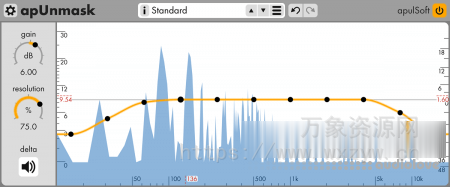 [心理声学放大音频插件] apulSoft apUnmask v1.0.6 [WiN, MacOSX]（5.7MB+5.8MB+10.9MB）