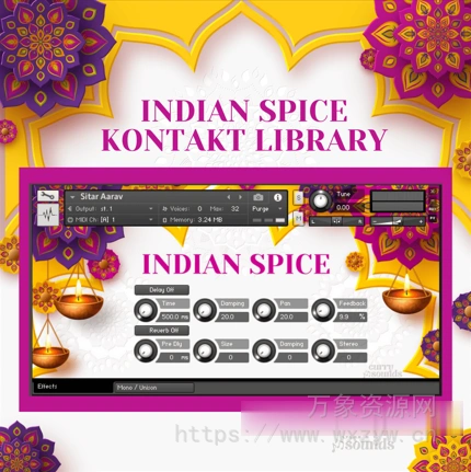 [独特的印度音色库] Sonic Market Indian Spice [KONTAKT]（3.09GB）