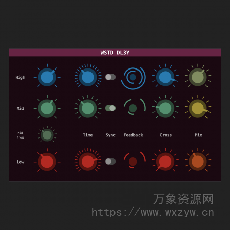 [三频段延迟插件] Wasted Audio WSTD DL3Y v1.1.1 VST-BTCR [WiN, MacOSX, LiNUX]（22.45MB）