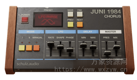[自动化合唱效果器] schulz.audio JUNI 1984 CHORUS v1.1.2147-SEnki [WiN]（7.6MB）