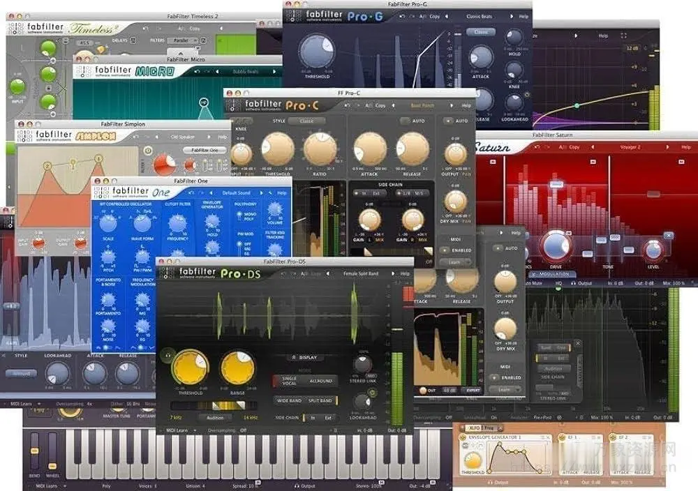 [肥波插件一键安装免激活版] FabFilter Total Bundle 2026.1-V.R [WiN]（58MB）