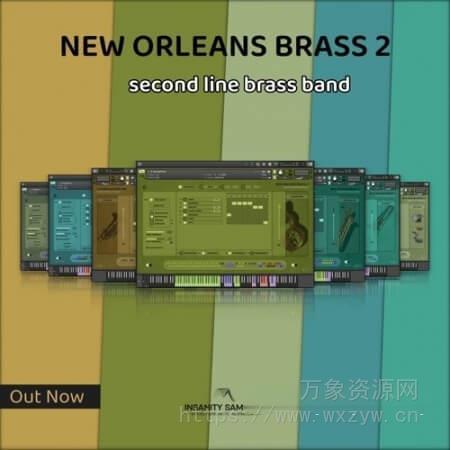 [新奥尔良铜管乐队2音源] Insanity Samples New Orleans Brass 2 v1.0.2 [KONTAKT]（3.08Gb）