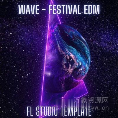 [如何从零开始制作一首 Big Room 风格的曲目：FL模板] Matt Axon Wave Festival EDM FL Studio 20 Template [DAW Templates]（217MB）