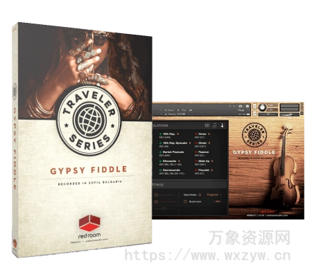 [吉普赛小提琴音色库] Red Room Audio Traveler Series Gypsy Fiddle [KONTAKT]（3.98GB）