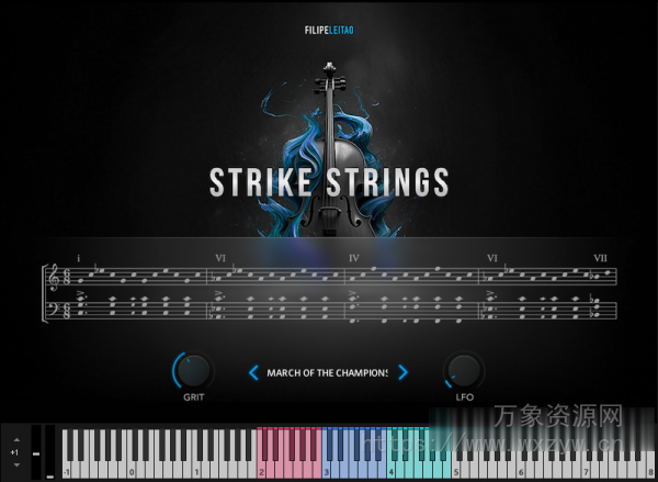 [演奏版：史诗级电影预告片游戏弦乐编曲音源] Filipe Leitao Strike Strings (Player Edition) [KONTAKT]（2.24GB）