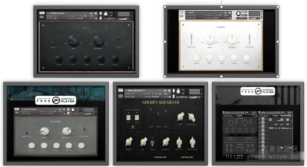 [无需调制一键生成你喜欢的音色] Teletone Audio系列合成器套装 [KONTAKT]（13.81GB）